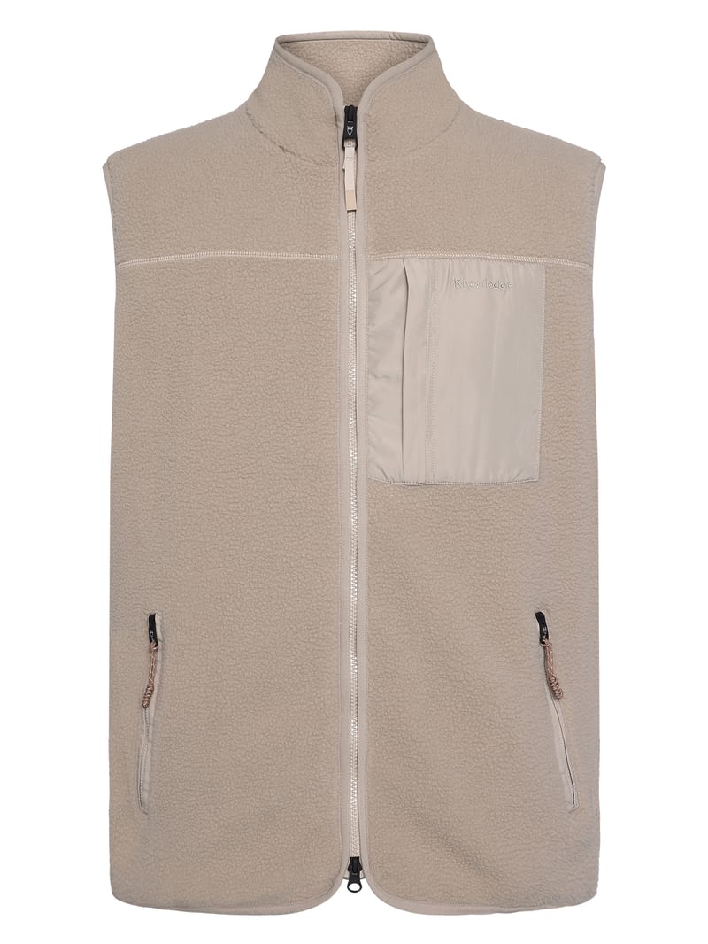 Loose Fit Zip Fleece Vest GRS/Vegan