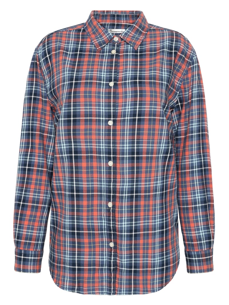 Flannel boyfriend fit checked shirt - GOTS/Vegan