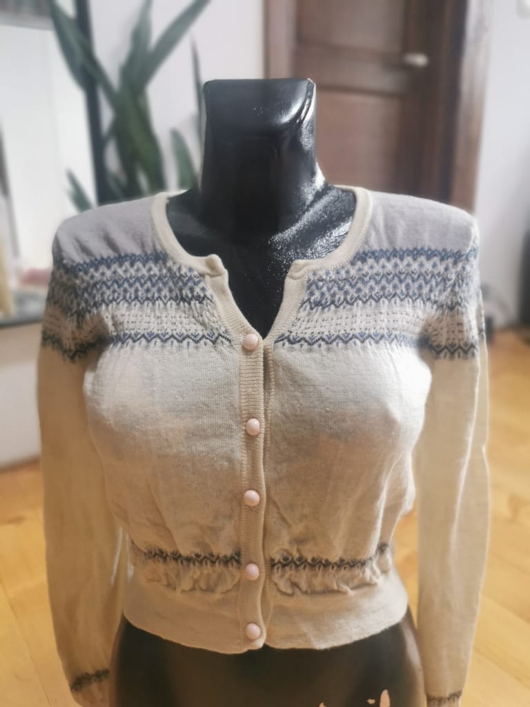 Kardigan z wełny iis from Norway - 100% wełna, rozmiar M