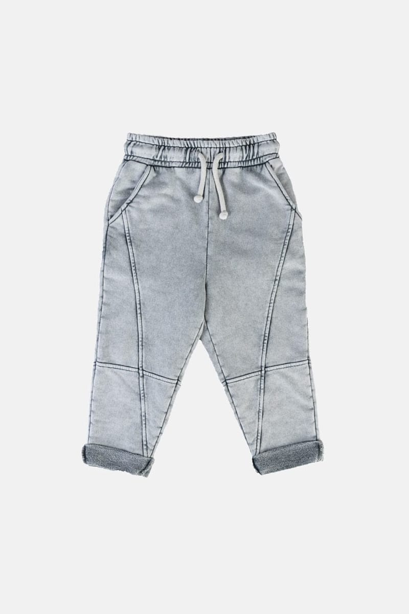 VINTAGE GREY BLOCK PANTS