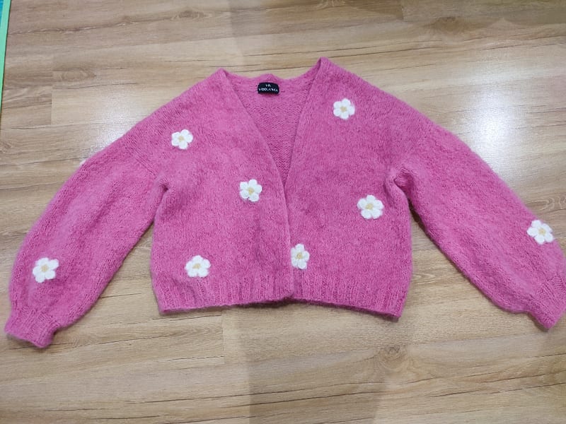 Woolanka sweter Daisy cloud