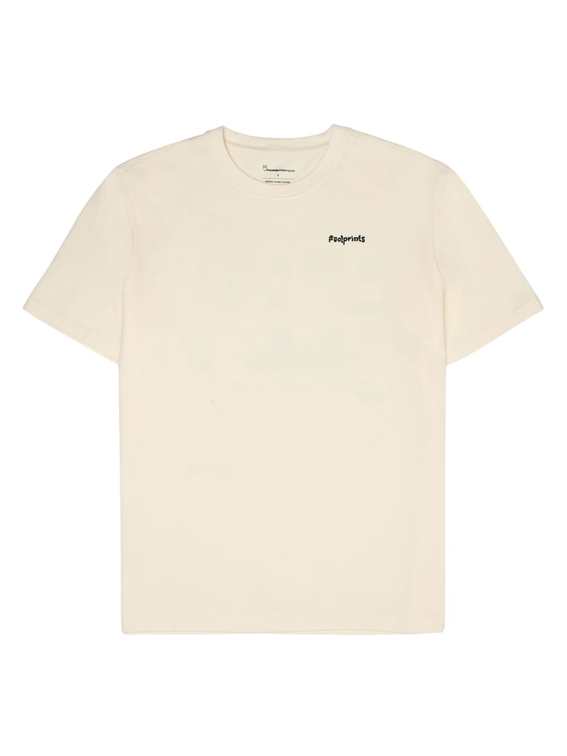 Regular short sleeve heavy single jersey printed t-shirt GOTS/Vegan