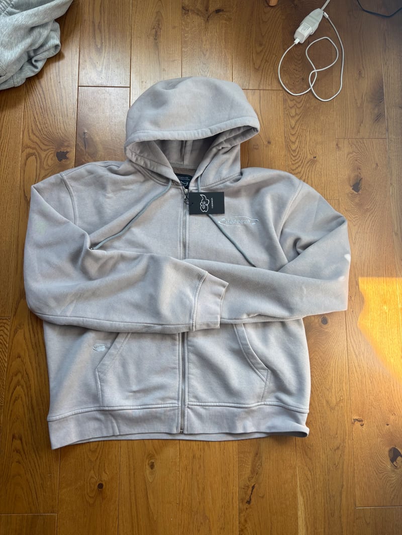 zip hoodiy - khaki