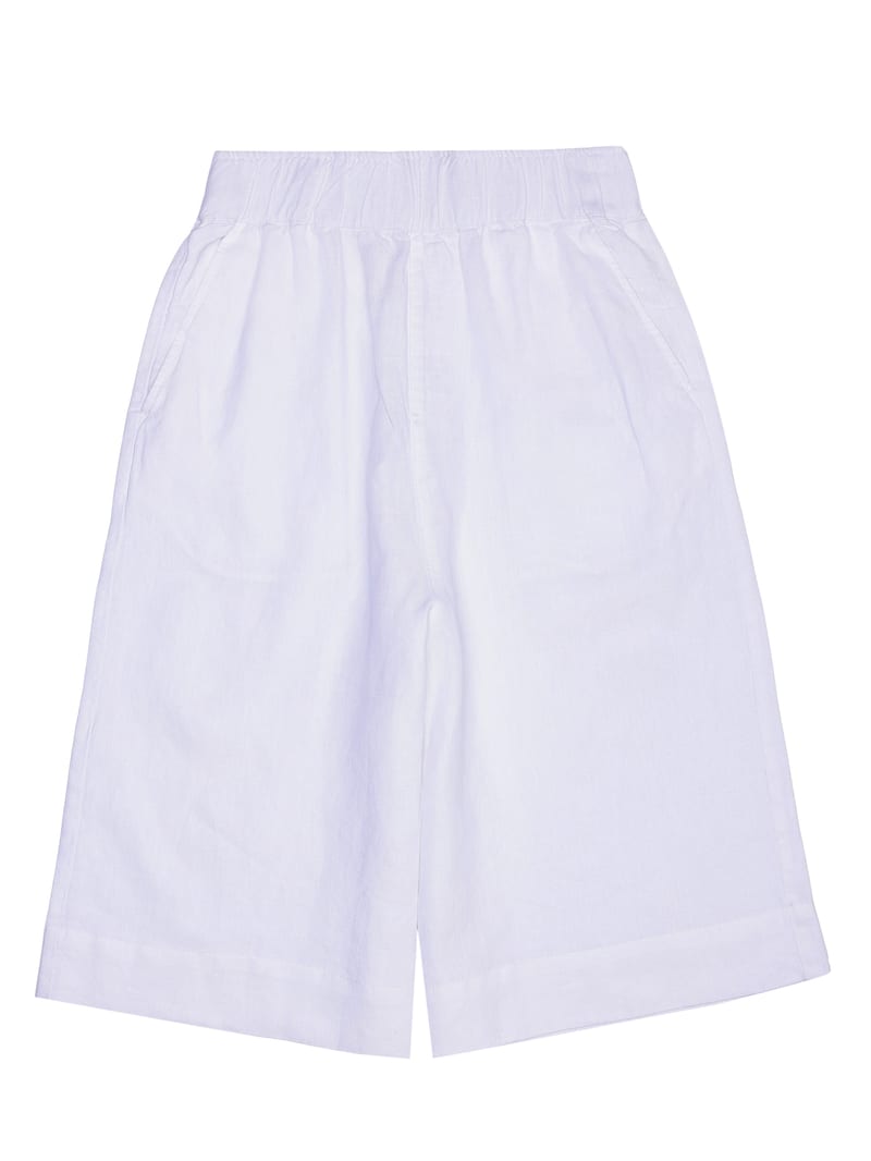 Eve wide linen culotte shorts