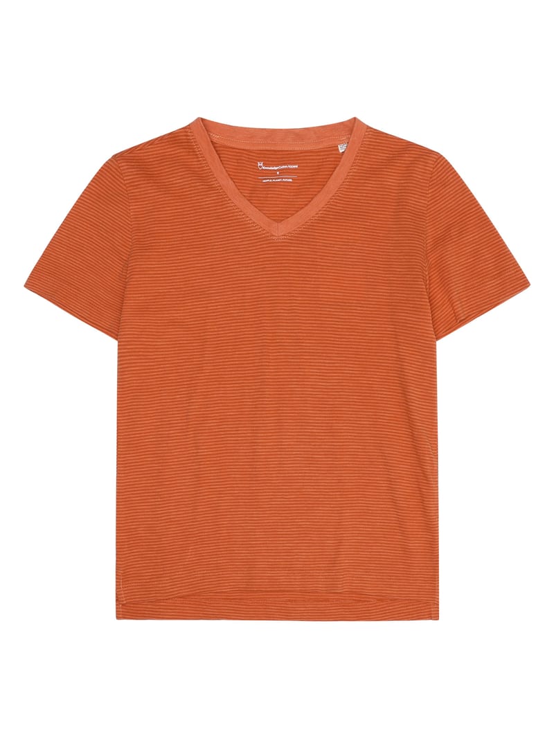 V-neck slub t-shirt - GOTS/Vegan